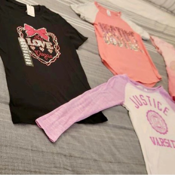 4 GIRLS SIZE 8 SHIRTS SET - Picture 6 of 12